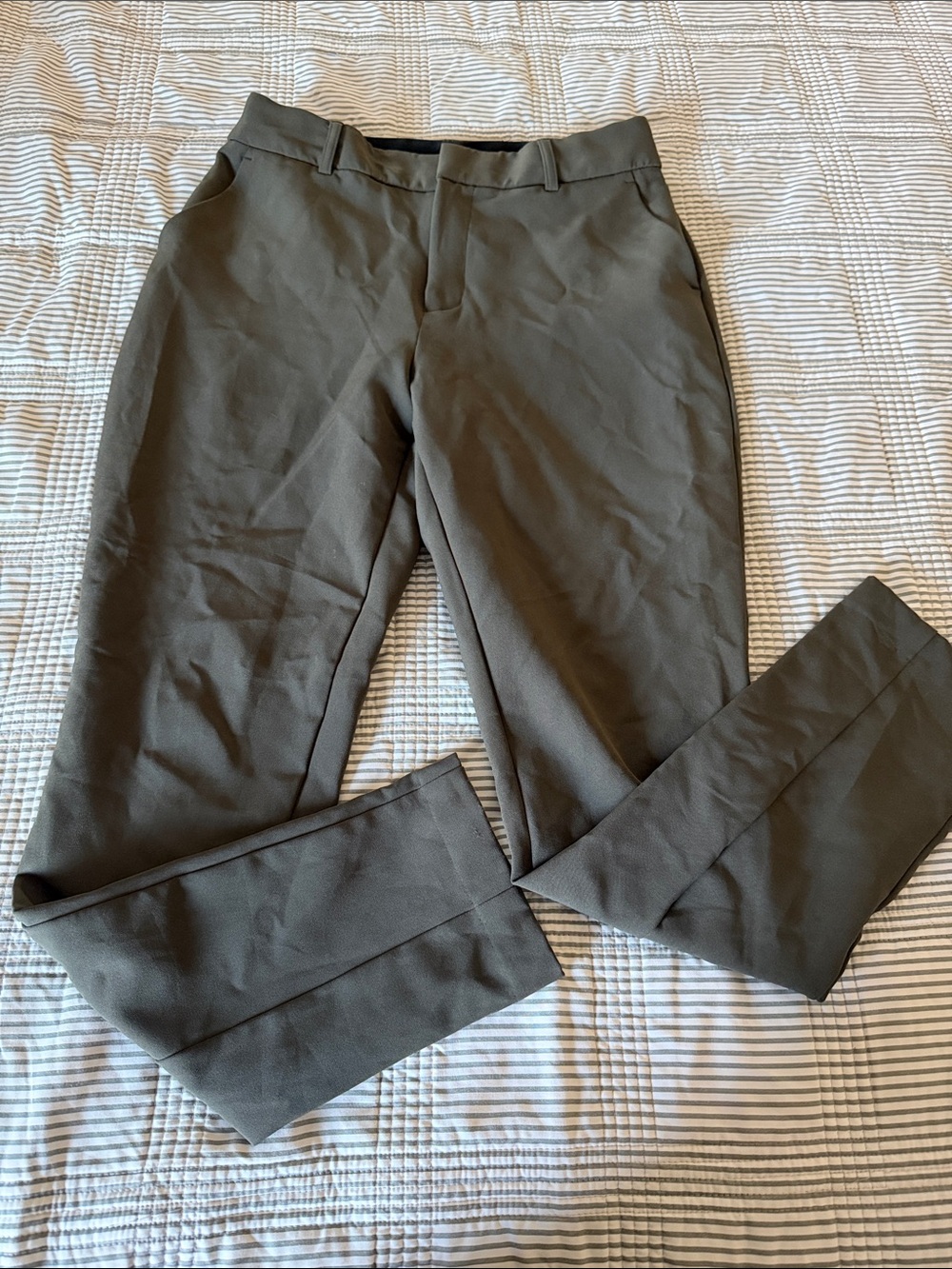 Women’s Olive Dress Pants - Classic Fit